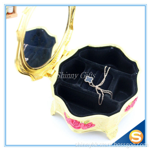 Shinny Gifts Mirror Box Wholesale Mirrored jewelry box for wedding favors gifts